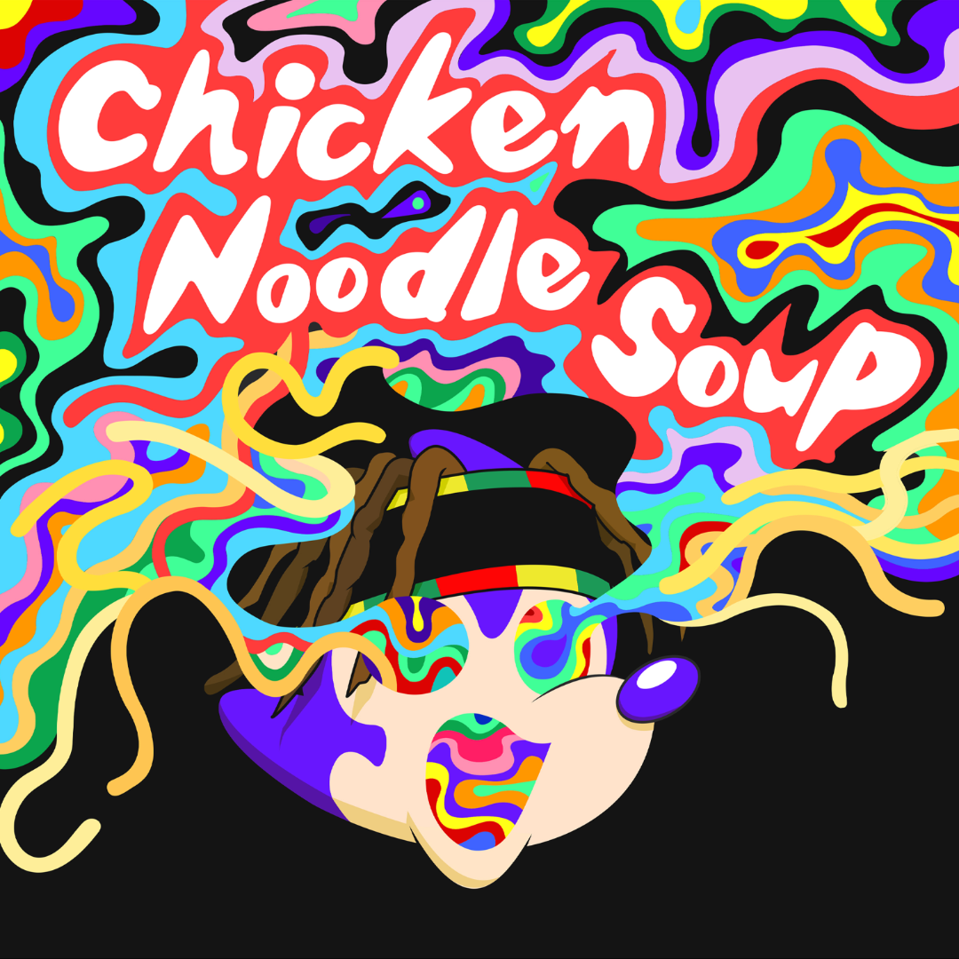 CHICKEN NOODLE SOUP 앨범 커버입니다.