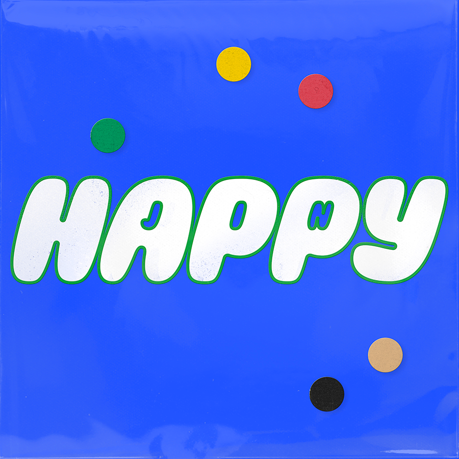 Happy 앨범 커버입니다.