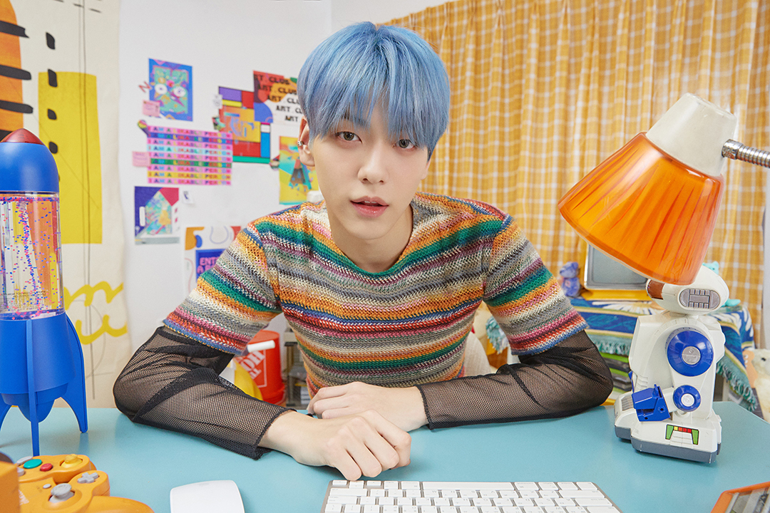 R-Group; Photo of TOMORROW X TOGETHER member SOOBIN.