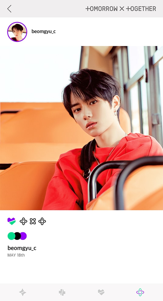 PORT-Beomgyu; Photo of TOMORROW X TOGETHER member BEOMGYU.