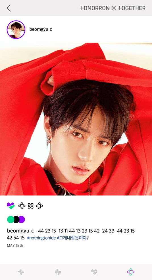 PORT-Beomgyu; Photo of TOMORROW X TOGETHER member BEOMGYU.
